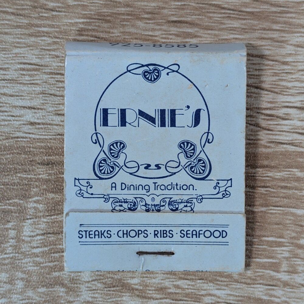 Vintage Ernie’s Sarasota FL Matchbook Beneva Village Shops